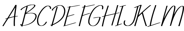 Barcialle Italic Font UPPERCASE