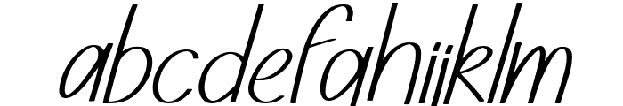 Barcialle Italic Font LOWERCASE