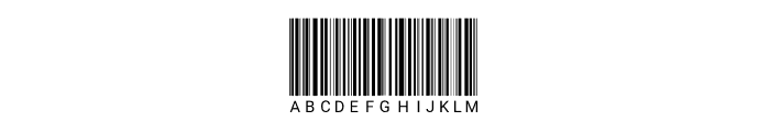 Barcode Font UPPERCASE