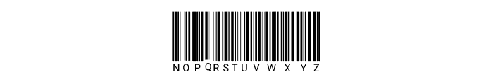 Barcode Font UPPERCASE