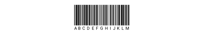 Barcode Font LOWERCASE