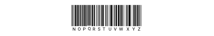 Barcode Font LOWERCASE