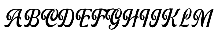 Bardguine Script Font UPPERCASE