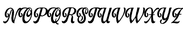 Bardguine Script Font UPPERCASE