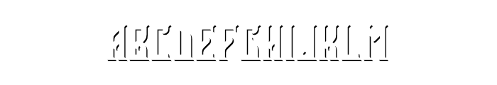 Barely Legal Shadow FX Font LOWERCASE