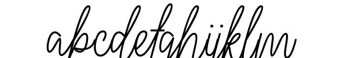 Baretto Signature Regular Font LOWERCASE