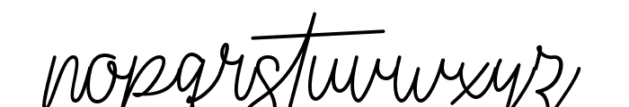 Baretto Signature Regular Font LOWERCASE