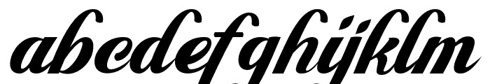 Bargenia Font LOWERCASE