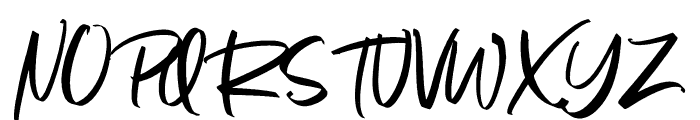 BargittaSolid-Regular Font UPPERCASE