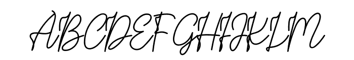 Barier Signature Font UPPERCASE