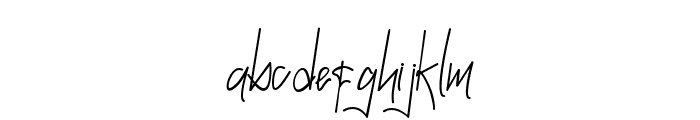 Barithom Signature Regular Font LOWERCASE