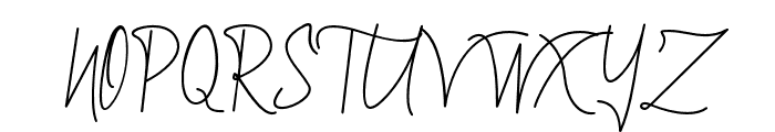 BarithomSignature-Regular Font UPPERCASE