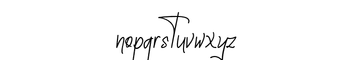 BarithomSignature-Regular Font LOWERCASE