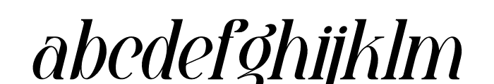 Barjiah Italic Font LOWERCASE
