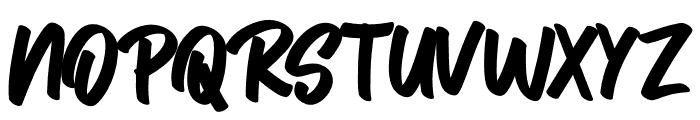 Barjo Font UPPERCASE