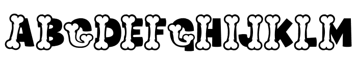 Bark Type Bone Font UPPERCASE