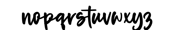 Barley Signature Font LOWERCASE