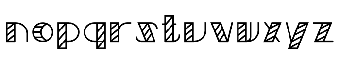 Barlin Striped Font LOWERCASE
