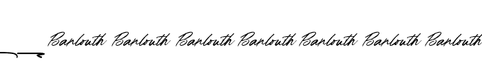 Barlouth-Swash Font UPPERCASE
