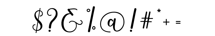 Barlovy Script Font OTHER CHARS