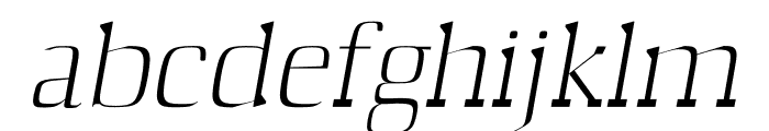Barnes Light Italic Font LOWERCASE