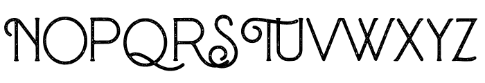 Baroneys Textured Font UPPERCASE
