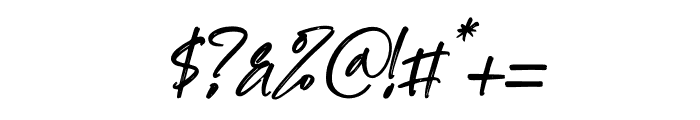 Barong Signature Italic Font OTHER CHARS