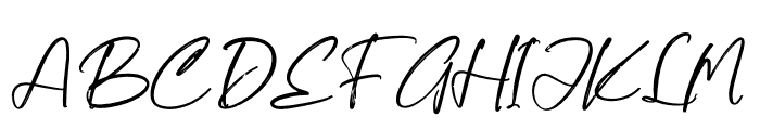Barong Signature Italic Font UPPERCASE