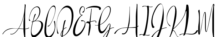 Baropetha Signature1 Font UPPERCASE