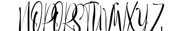 Baropetha Signature1 Font UPPERCASE