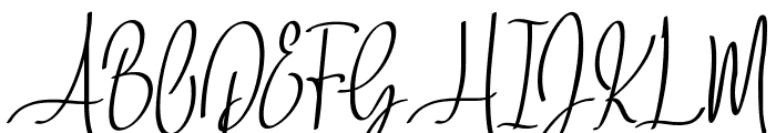 Baropetha Signature2 Font UPPERCASE
