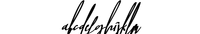 Baropetha Signature_Italic2 Font LOWERCASE