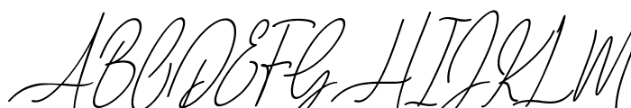 Baropetha Signature_Italic4 Font UPPERCASE