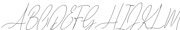 Baropetha Signature_Italic5 Font UPPERCASE