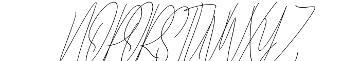 Baropetha Signature_Italic5 Font UPPERCASE