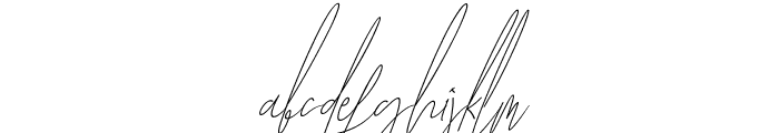 Baropetha Signature_Italic5 Font LOWERCASE