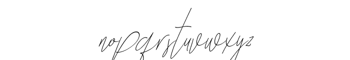 Baropetha Signature_Italic5 Font LOWERCASE