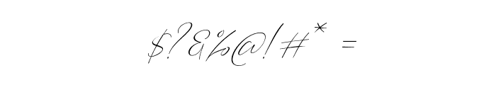 BarosakiSLant-Italic Font OTHER CHARS