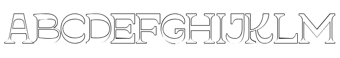 Barque cultura Outline Font UPPERCASE