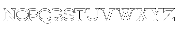 Barque cultura Outline Font UPPERCASE
