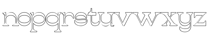 Barque cultura Outline Font LOWERCASE
