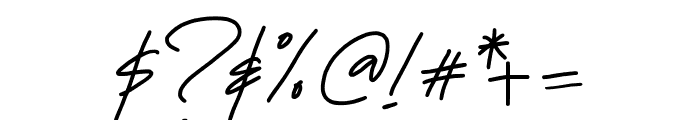 BarretSignature Font OTHER CHARS