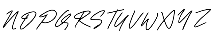 BarretSignature Font UPPERCASE