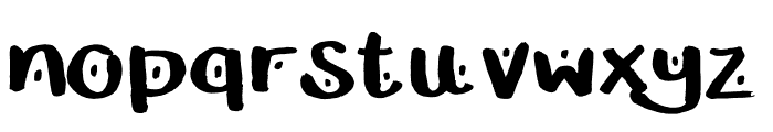 Barry Brusher Font LOWERCASE