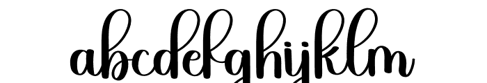 Barrystha Font LOWERCASE