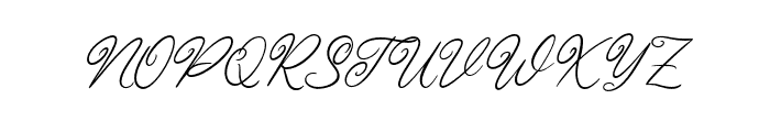 Bartelly Font UPPERCASE