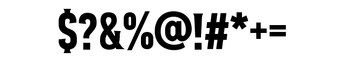 Bartender SemiCondensed Serif Font OTHER CHARS