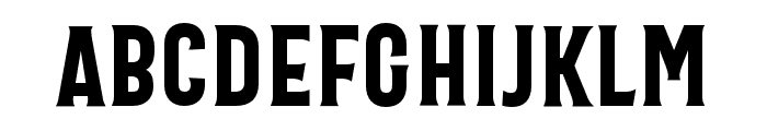 Bartender SemiCondensed Serif Font LOWERCASE