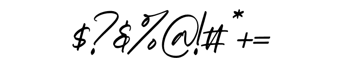 Barthalo Italic Font OTHER CHARS