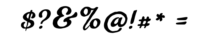 Barton Ink Oblique Font OTHER CHARS